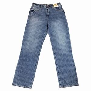 NEW WITH TAGS SINCERELY JULES 90s STRIPE STRAIGHT MOM JEANS BOHO RETRO SZ 11 30
